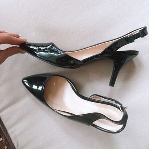 Classy low heel black shoes⚡️